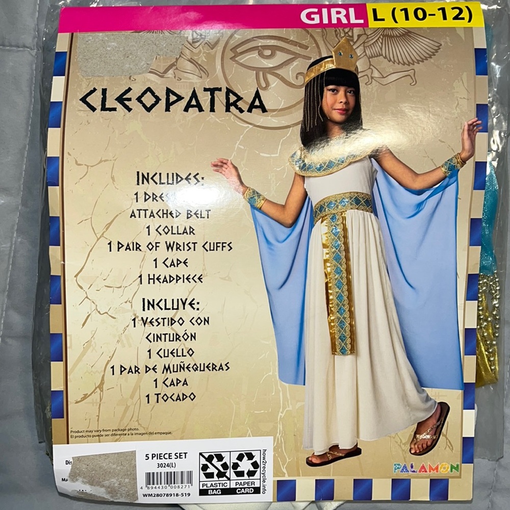 Cleopatra costume for girls
